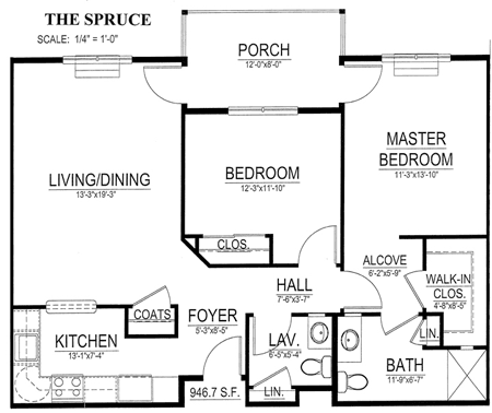 The Spruce Floor Plan